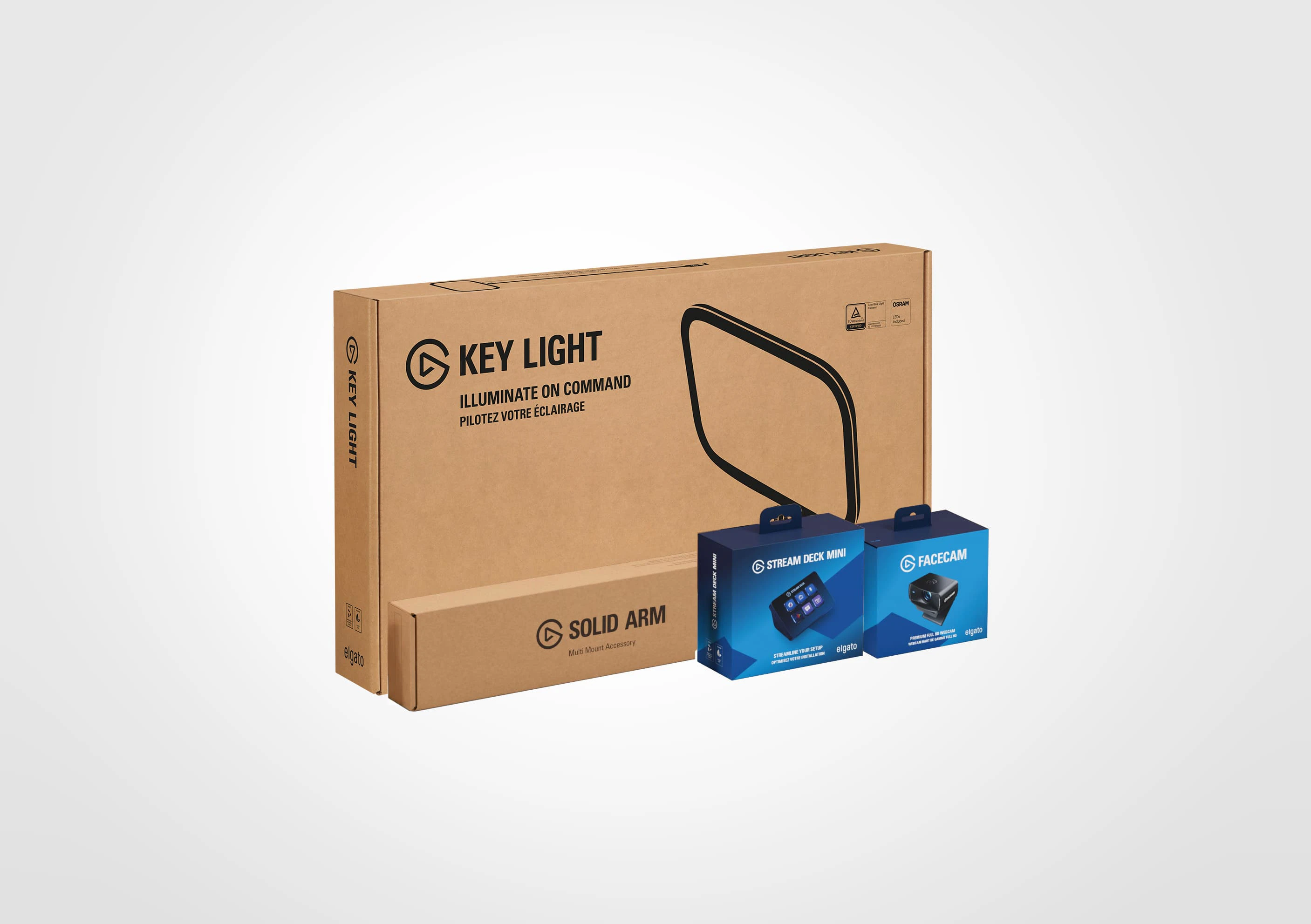 Key Light Solo Bundle - Solid HD Control Mini | Elgato